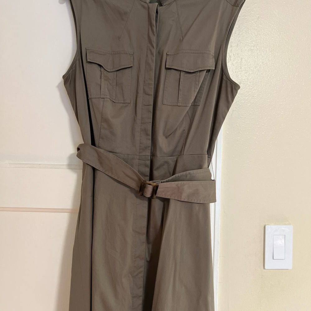 Ann Taylor Belted A-Line Dress - Picture 2 of 10
